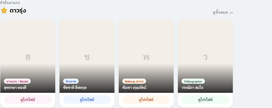 Rising Stars section บน Hub
